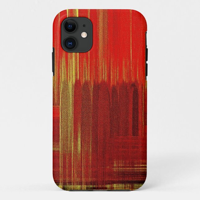Art de peinture rouge - coque iphone (Dos)