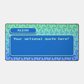 Art de pixel de jeu rétro personnalisé bleu