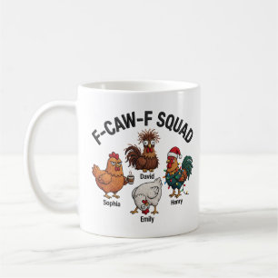 Art de poulet drôle, mug de nouveauté, cadeau de f