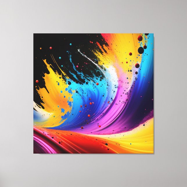 Art de projection de peinture abstraite Impression (Recto)