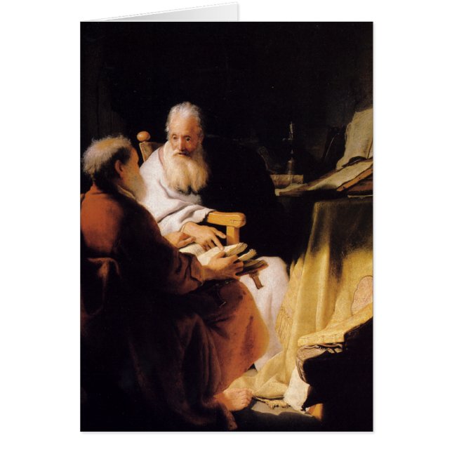 Art de Rembrandt peignant la contestation de deux (Devant)