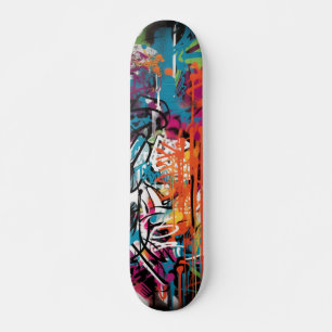 Art de rue graffiti skateboard urbain