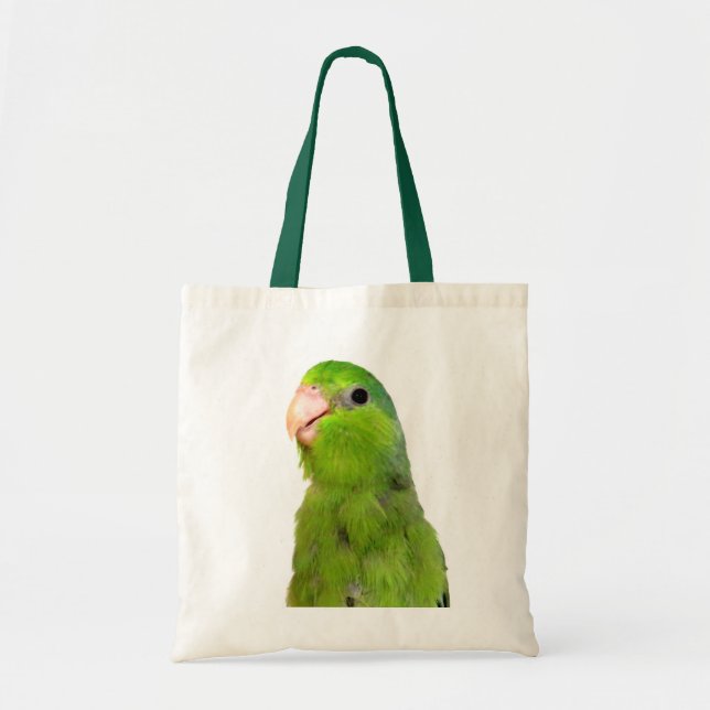 Art de sac à main à Parrotlet Fourre-tout de vert (Devant)