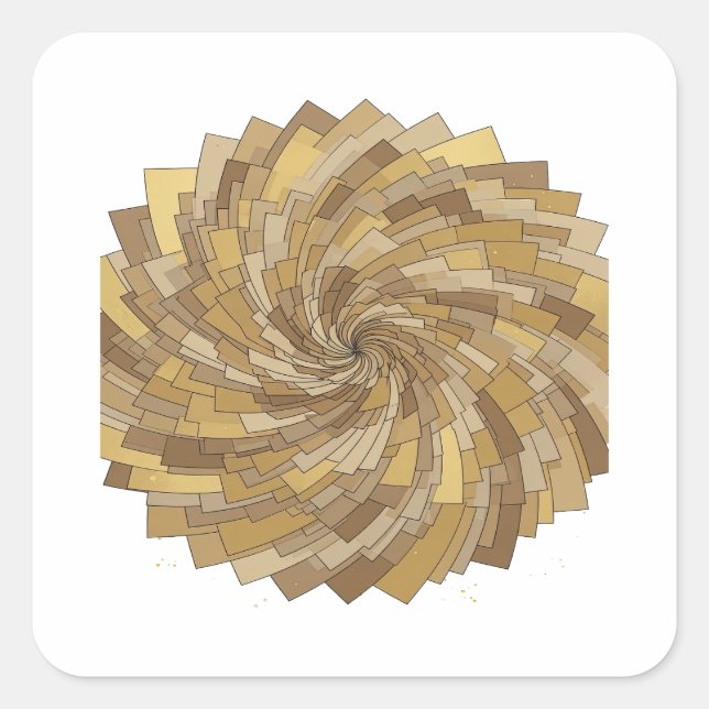 Art de stickers gris abstrait accrocheur (Devant)
