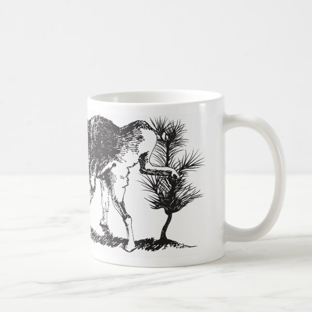 Art de tasse de loup et de slogan (Droite)