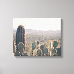 Art de toile des cactus   de l'Arizona