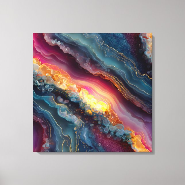 Art de toile en marbre d'agate (Recto)