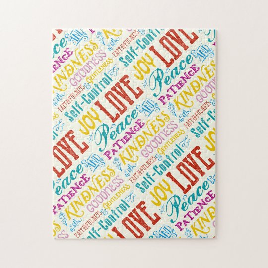 Art de typographie de qualité de gentillesse de puzzle