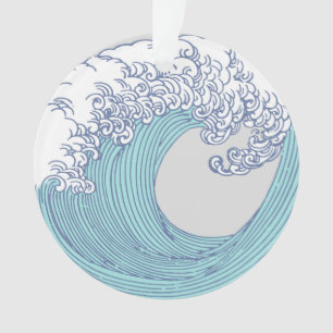 Art de vague de surf Ukiyo-e japonais vintage de l