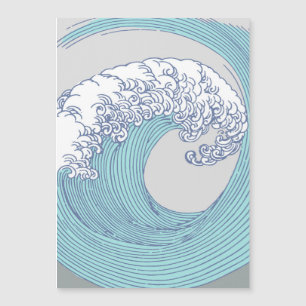 Art de vague de surf Ukiyo-e japonais vintage de l