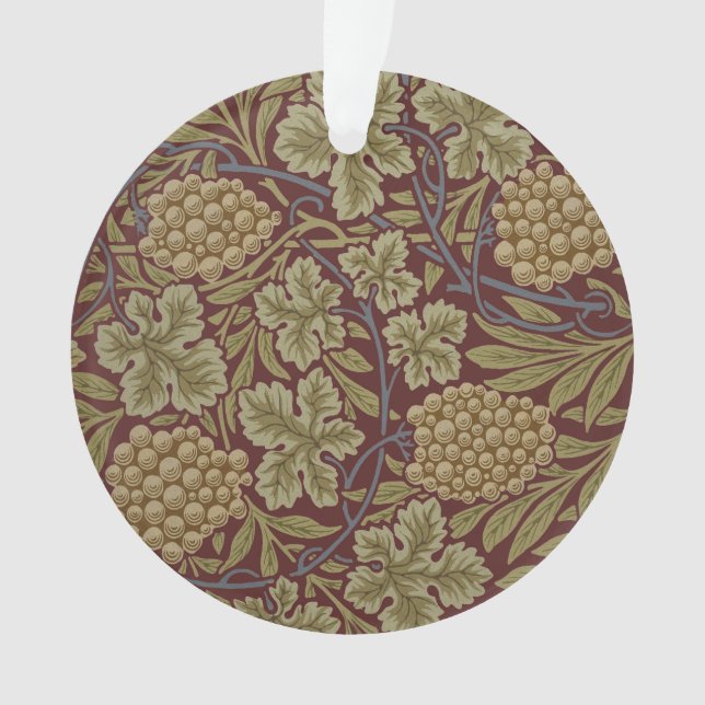 Art de vigne rouge vert William Morris (devant)