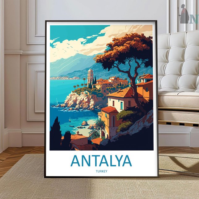 Art de voyage à Antalya Impression murale Antalya  (Créateur téléchargé)