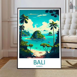 Art de voyage à Bali Impression Murale Décoration