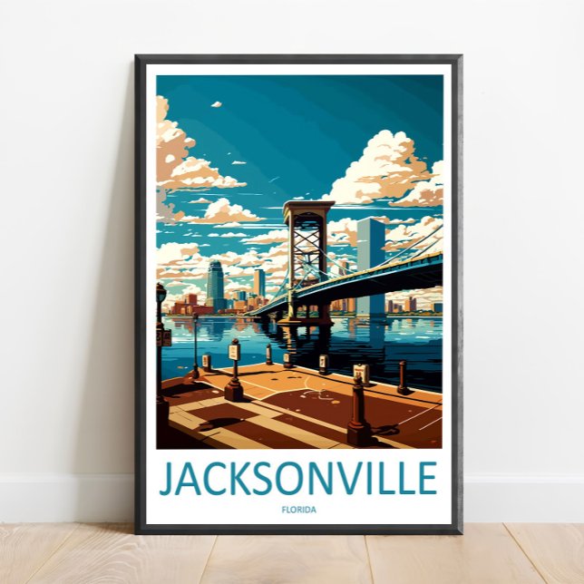 Art de voyage Jacksonville Impression murale Jacks (Créateur téléchargé)