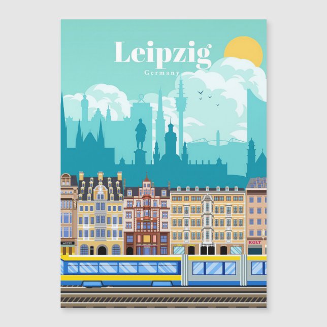 Art de voyage Voyage à Leipzig Allemagne (Devant)