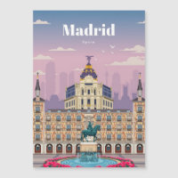 Art de voyage Voyage à Madrid Espagne