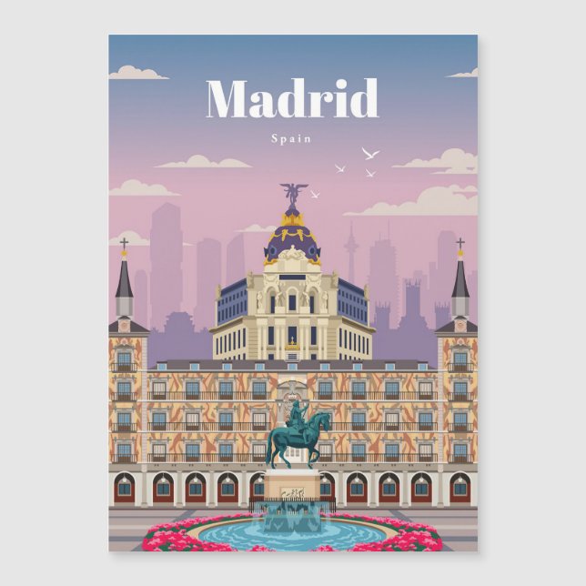 Art de voyage Voyage à Madrid Espagne (Devant)