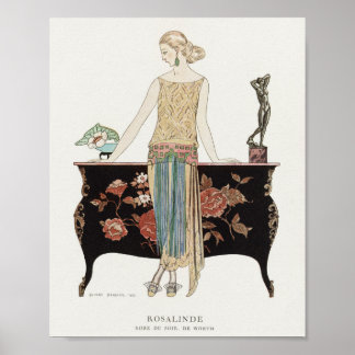 Art Déco 1922 Barbier Illustration de mode