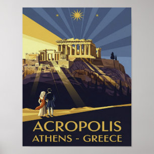 Art Déco Athènes Grèce Acropole