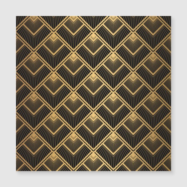 Art Déco Black Gold : Géométrique (Devant)