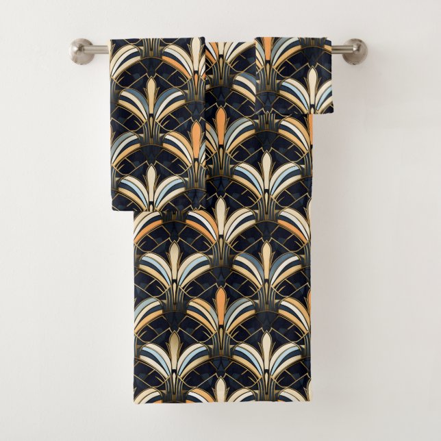 Art déco bleu et or (En situation)