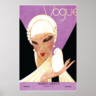 Art Déco ~ Bride Blushing Français Vogue Couvertur
