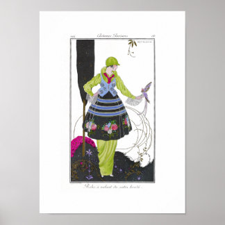 Art Deco Brunelleschi Fashion Plate Print Poster