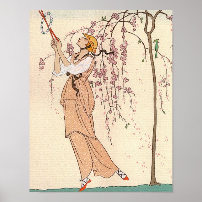 Art Déco Crossover Illustration Robe de jeu (Devant)