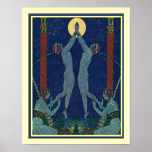 Art déco "Danses de Jadis" par George Barbier