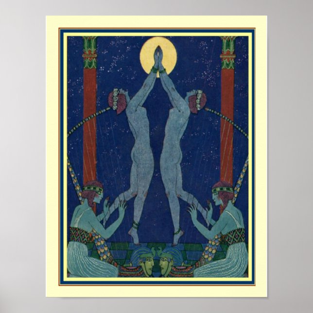 Art déco "Danses de Jadis" par George Barbier (Devant)