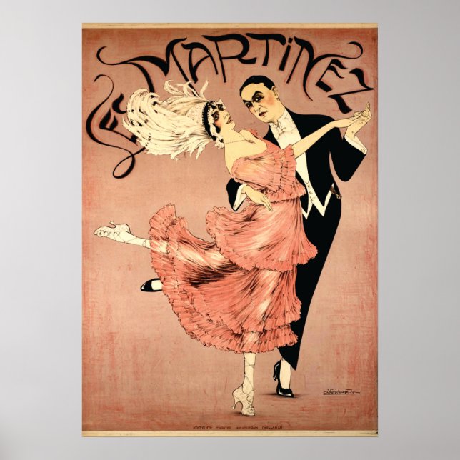 Art Déco ~ Danseurs de tango 1920 (Devant)