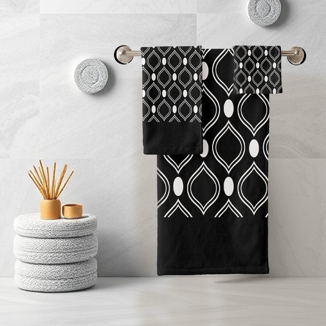 Art Déco Élégant Géométrique Noir et Blanc (Créateur téléchargé)