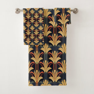 Art Déco Elegant Rouge Or Noir