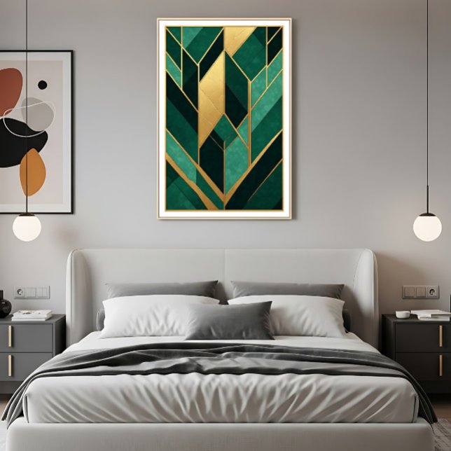 Art Déco Émeraude Vert Or (Créateur téléchargé)