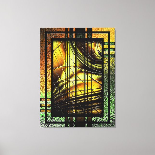 Art déco en vert et or (Recto)