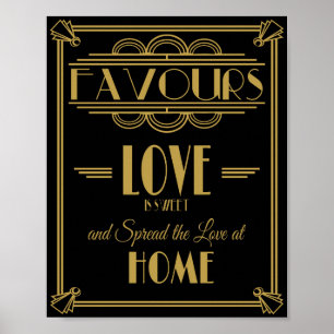 Art Déco favorise la douce impression pour mariage