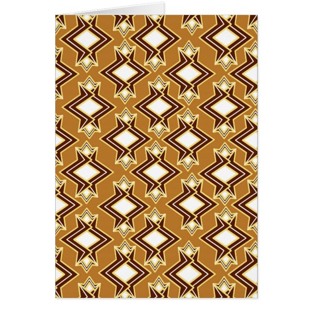Art Déco Fond d'écran Motif, Tan et Brown (Devant)