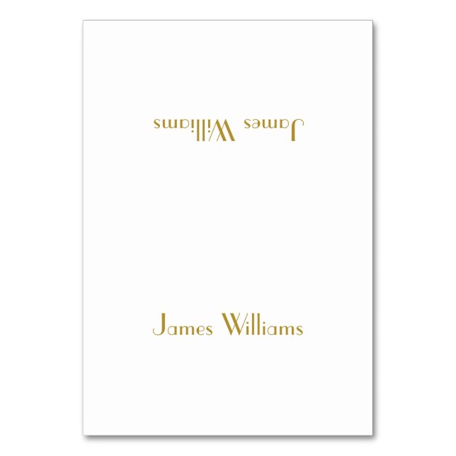 Art Déco Gold Great Gatsby Place Setting Cartes (Par défaut)