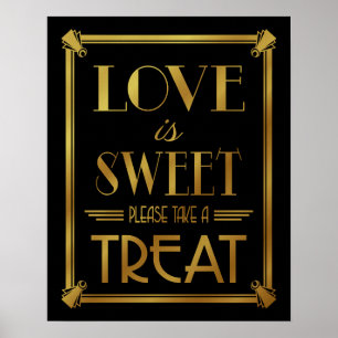 Art Déco GOLD LOLD est SWEET B/G changement de cou