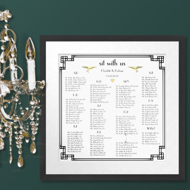 Art Déco Inséparable Vieux argent Mariage couleur  (Créateur téléchargé)