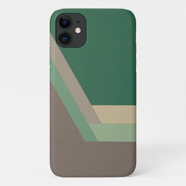 ART DECO iPhone 11 coque (menthe/gris) (Dos)