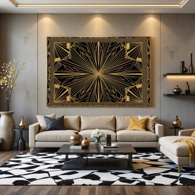 Art Déco Luxe en Or (Créateur téléchargé)