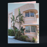 ART DÉCO MIAMI BEACH Carte de voeux ANNIVERSAIRE<br><div class="desc">CARTE D'ANNIVERSAIRE ART DÉCO MIAMI BEACH. ADAPTÉE À LA FRAMINAGE.</div>