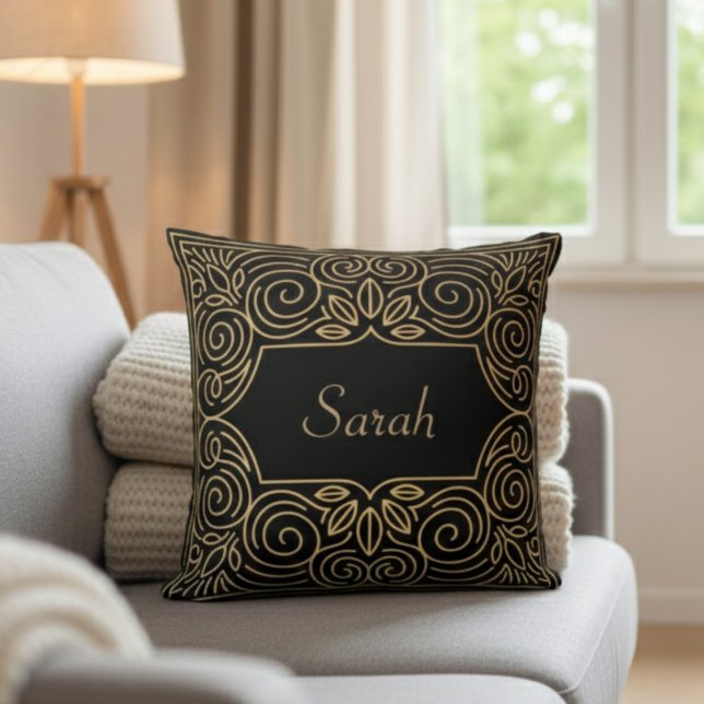 Art déco moderne Coussin personnalisé (Créateur téléchargé)