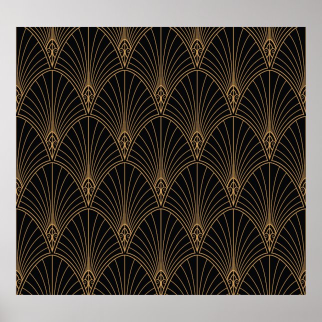 Art déco : motif géométrique classique. (Devant)