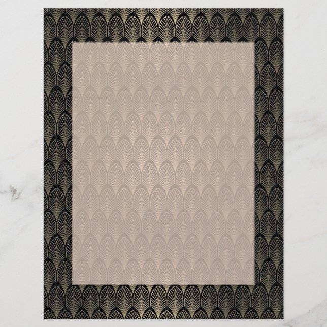 Art déco noir et or (Devant)