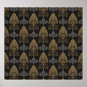Art Déco : Papier peint Vintage sans couture