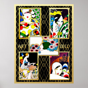Art Déco Para Todos Ladies. Poster
