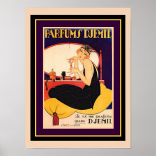 Art Déco Parfums Djemil 12 x 16 Poster