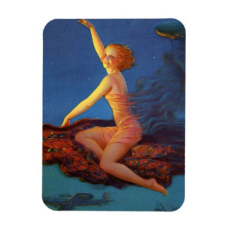 Art Déco Pin up girl ☆ art Vintage Flexible Magnet